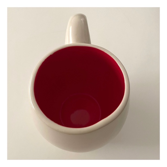 New! Magenta Exclusive Ceramic Coffee Mug DREAM Coastal Graphic in Red & White - Picture 11 of 15